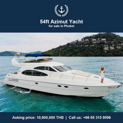 54ft Azimut Yacht for SALE in Phuket Thailand