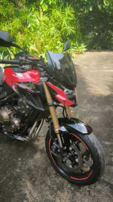 Honda CB500F, 07/2023 in best condition with many extras for sale. 