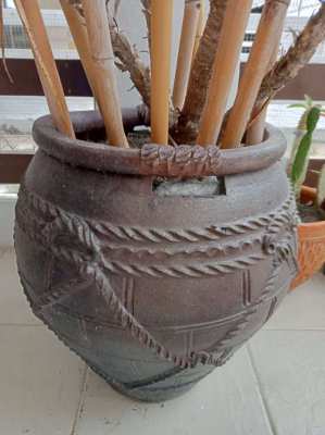 Old sturdy pot