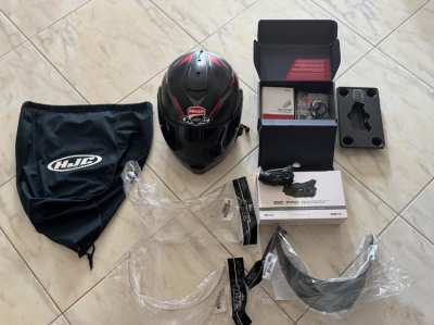 Helmet HJC C91 size L with SENA 10 C pro