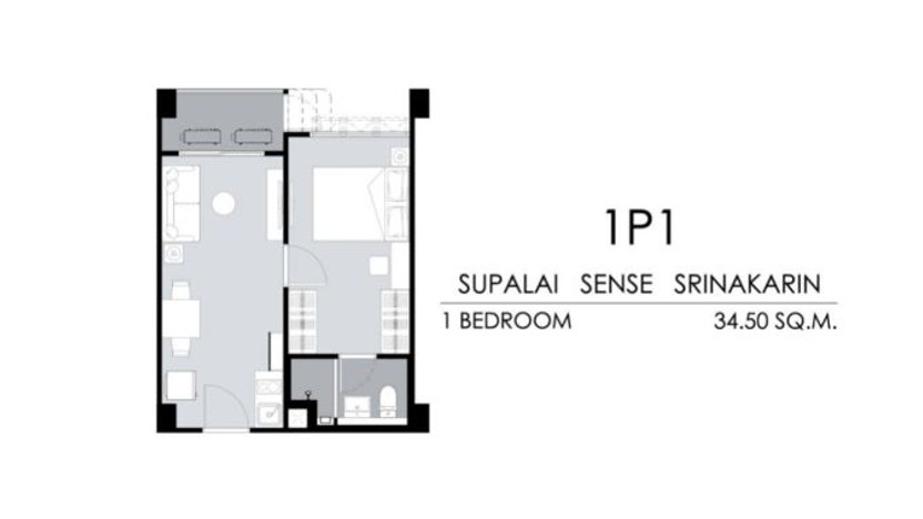 CM04102 ขายดาวน์ คอนโด ศุภาลัย เซนส์ ศรีนครินทร์  Supalai Sense Srinakarin คอนโดมิเนียม ซอยสุภาพงษ์ 3/1