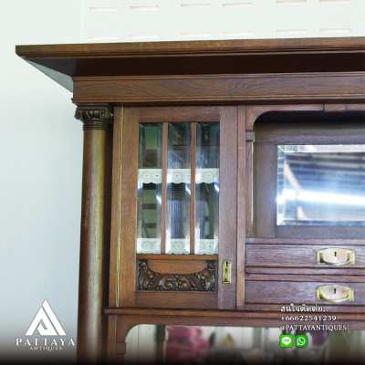 Large Antique Pillar cabinet