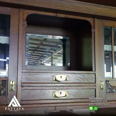 Large Antique Pillar cabinet