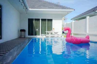 H424 Pool villa For rent Huay yai 3 beds  4 baths Pet Friendly 