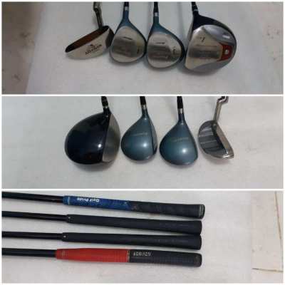 Complete set of golf clubs with bag