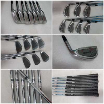 Complete set of golf clubs with bag