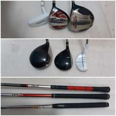 Complete set of golf clubs with bag