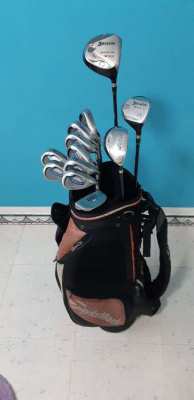 full set of golf clubs with bag