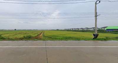 Land 35 rai Yellow area, 80 m wide, Road 1013, Ban Kluai-Sai Noi Tambo