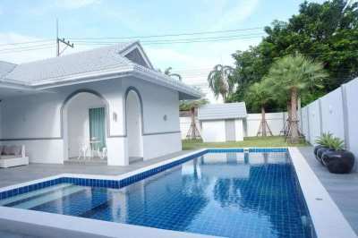 Modern Pool Villa For Sale with 3 Bedrooms & 3 Bathrooms & Double Gara