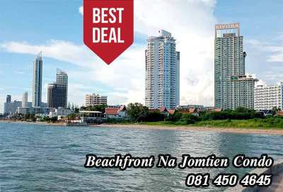 Good Deal!!  Large size Beachfront condo for sale