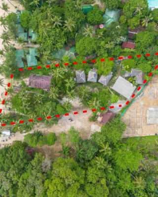 Direct Owner 3 Rai Beachfront Land in Koh Phangan for Sale