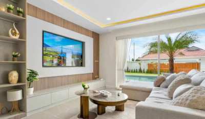 H434 Brand New Modern&Luxury Pool Villa For Sale in Huay Yai Pattaya