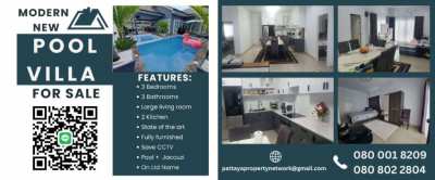 Super Modern 3 Bedroom Pool Villa Huay Yai