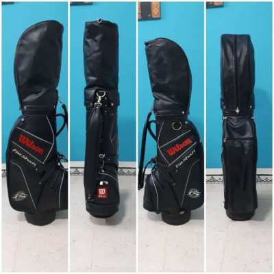 leather golf bag - wilson 