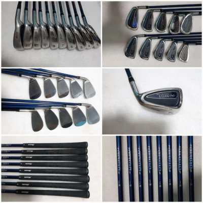 Complete set of golf clubs with bag