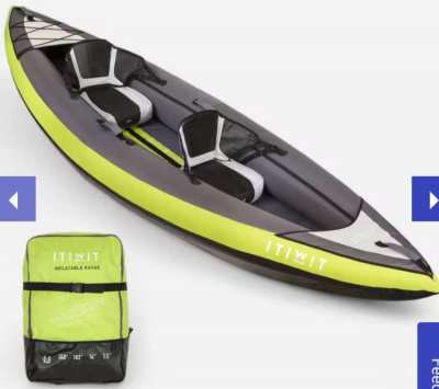 Inflatable kayak and accessories 