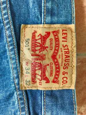 Levi's 501 original regular straight 34x32