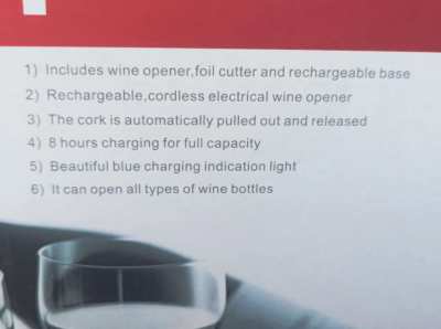 Electric Wine Opener