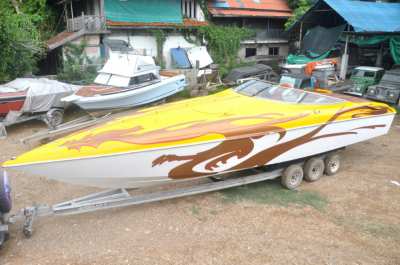 ขาย บอดี้เรือ  baja 38 special specs เรือปี 2000 ( HULL ONLY) ( เคยเป็นเรือที่ใ