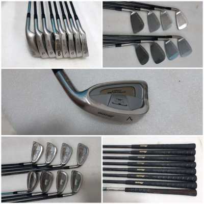 Complete set of golf clubs with bag