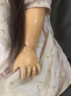 Original antique ceramic doll by Simon & Halbig around 1900, . 76 cm