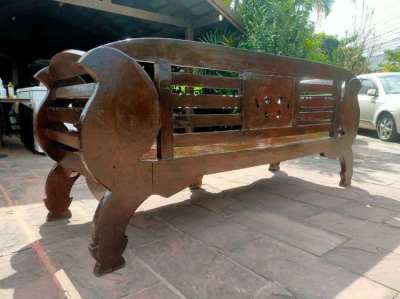 Very Unusual Burmese Sofa-Day Bed