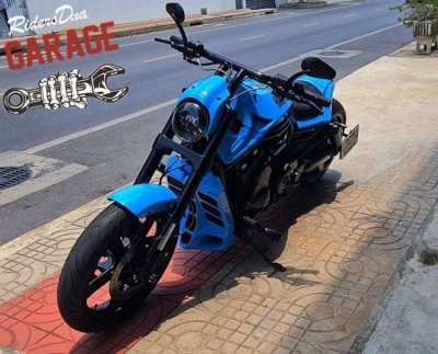 CUSTOM Harley Davidson Lamborghini Blue Custom Build Vrod Muscle 2012