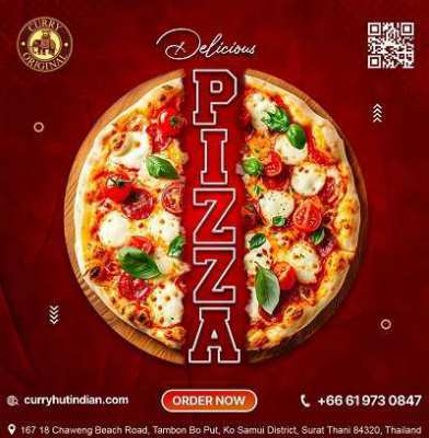 Delicious Pizza at Curry Hut – Order Now