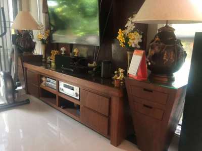 Complete living room set handmade woodshop Teak.