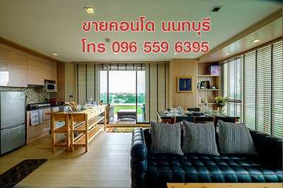 ขายคอนโด ห้องเพนท์เฮาส์ Penthouse 115 ตร.ม. 2 นอน สนามบินน้ำ นนทบุรี