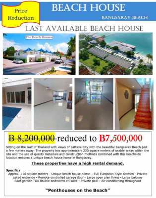 Bang Saray Beach House - New!