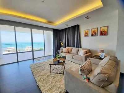 C737 Ultimate beachfront La Royale Beach, Jomtien Pattaya. 3 Bedrooms