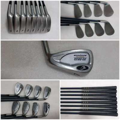 Complete set of golf clubs with bag