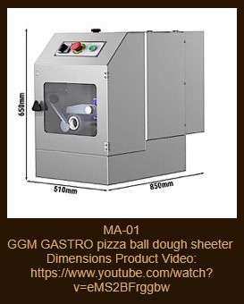 GGM GASTRO pizza ball dough sheeter, Stand included