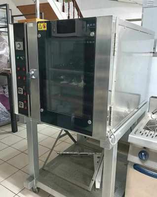 Convection oven with stainless steel stand