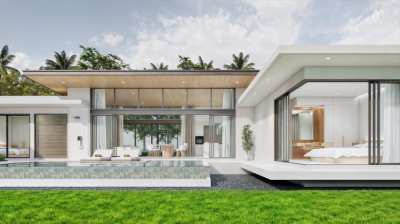 New Modern 3 Bedroom Pool Villa for Sale in Bophut