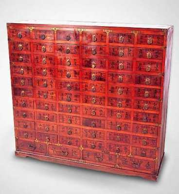 Korean antique medicine chest