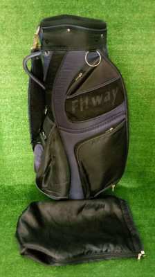 Fitway set of golf clubs in bag.