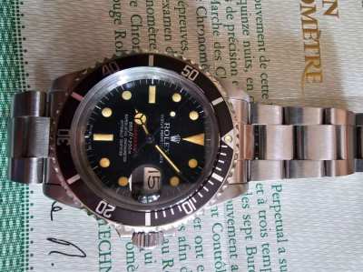 Rolex Submariner 1680 red Vintage Paper