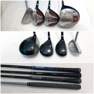 Complete set of golf clubs with bag